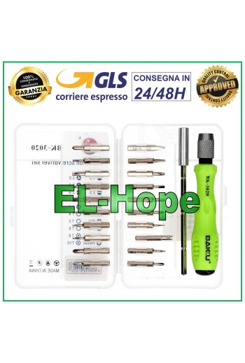 SET 22 PCS BAKU BK-3020 TOURNEVIS KIT D OUTILS TOURNEVIS OUVERTURE SMARTPHONE TABLETTE