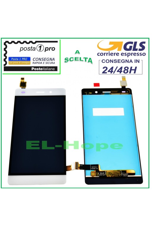 Écran LCD tactile blanc pour Huawei P8 Lite ALE-L21