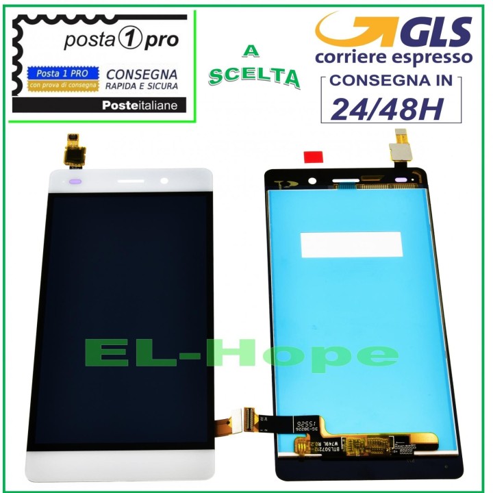 Écran LCD tactile blanc pour Huawei P8 Lite ALE-L21