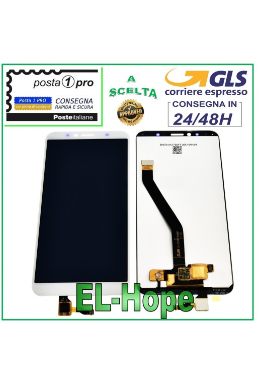 Écran LCD tactile blanc pour Huawei Y6 2018 ATU-L11 L21