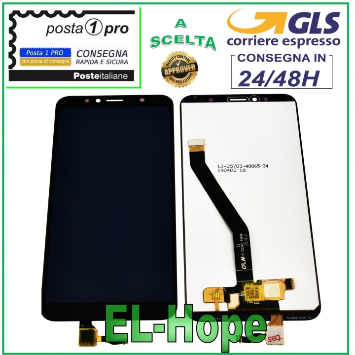 Écran LCD tactile noir pour Huawei Y6 2018 ATU-L11 L21