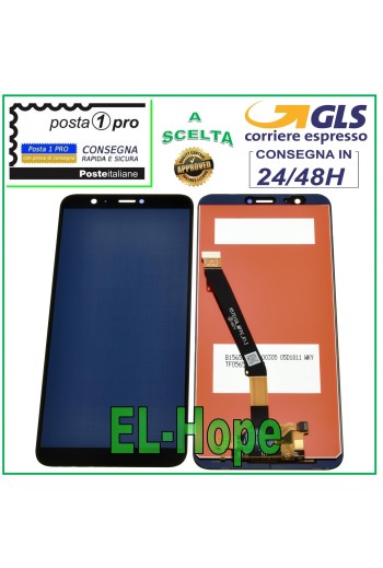 Écran LCD tactile en verre noir pour Huawei P Smart Fig-LX1, LX2, LX3, Enjoy 7S