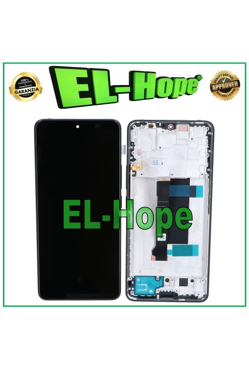 Écran tactile LCD OLED pour Xiaomi Redmi Note 13 Pro 5G 2312CRAD3C, cadre noir