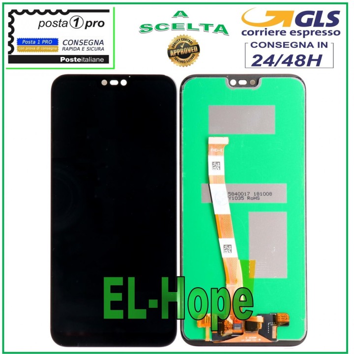 Écran LCD tactile noir pour Huawei P20 Lite ANE-LX1