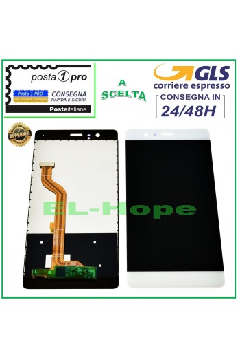Écran LCD tactile en verre blanc pour Huawei P9 EVA-L09 L19 L29