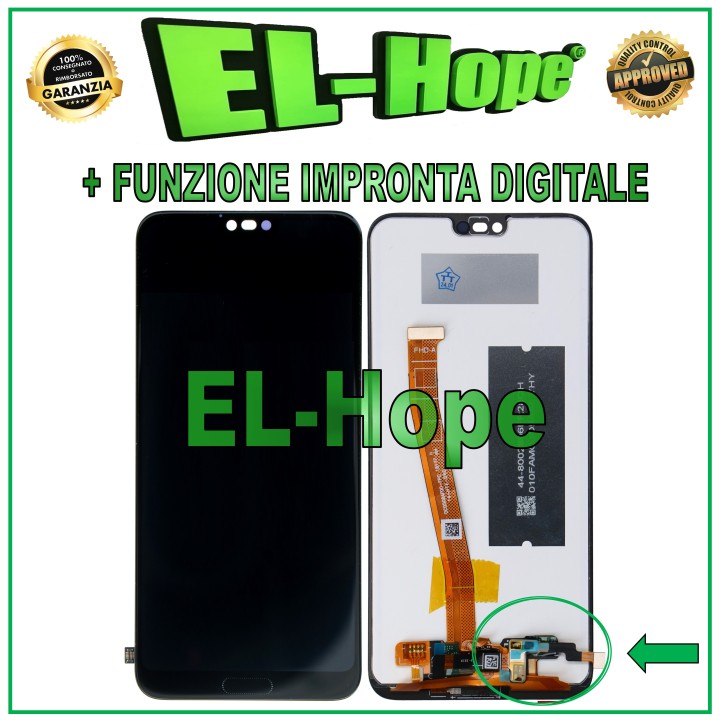 Écran LCD tactile pour Huawei Honor 10 Col-L29 L09 Al00 avec e'cran tactile et e'cran tactile