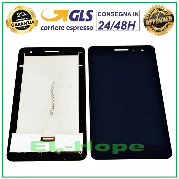 Écran LCD tactile noir pour Huawei MediaPad T1 T1-701U