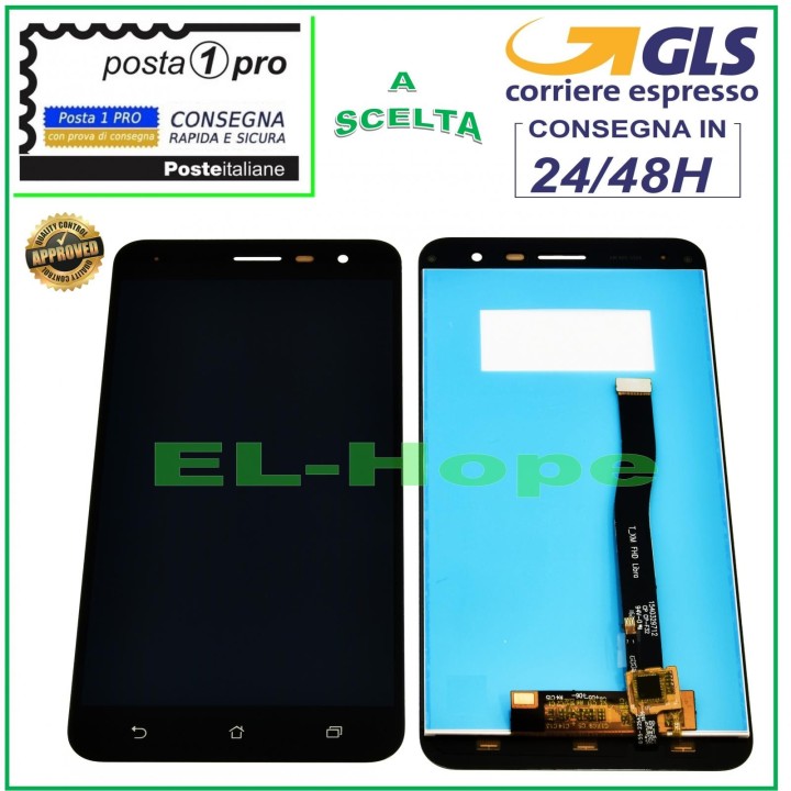 Écran tactile noir pour Asus Zenfone 3 ZE552KL Z012S Z012DE
