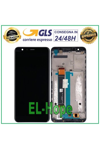 Cadre d'écran LCD tactile noir pour ASUS Zenfone Max Plus X018DC X018D ZB570 TL