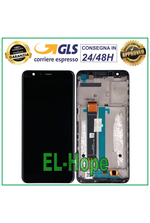 Cadre d'écran LCD tactile noir pour ASUS Zenfone Max Plus X018DC X018D ZB570 TL