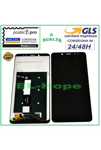 Écran LCD tactile en verre noir pour Xiaomi Redmi Note 5/5 Pro