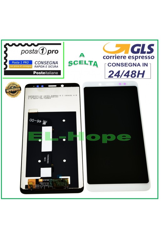 Écran LCD tactile en verre blanc pour Xiaomi Redmi Note 5/5 Pro