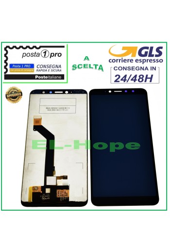 Écran LCD tactile noir pour Xiaomi Redmi S2