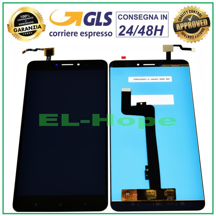 Écran LCD tactile noir pour Xiaomi Mi Max 2 MDE40