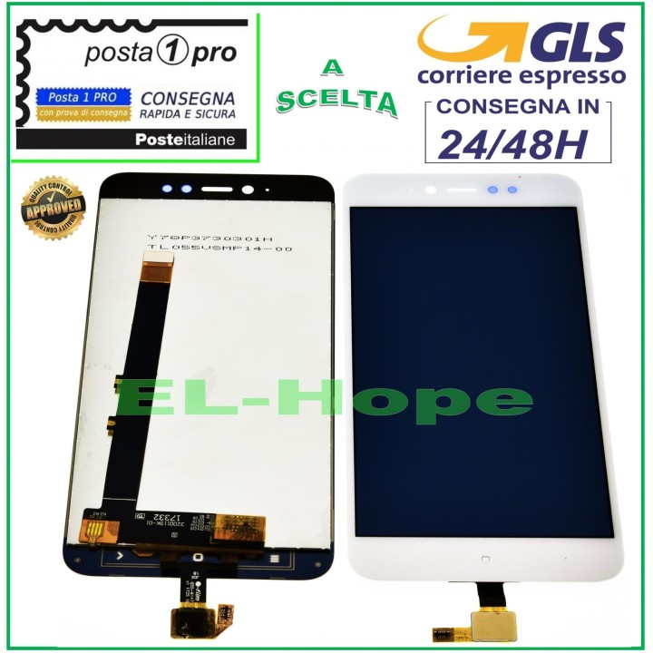 Écran LCD tactile en verre blanc pour Xiaomi Redmi Note 5A Prime Pro