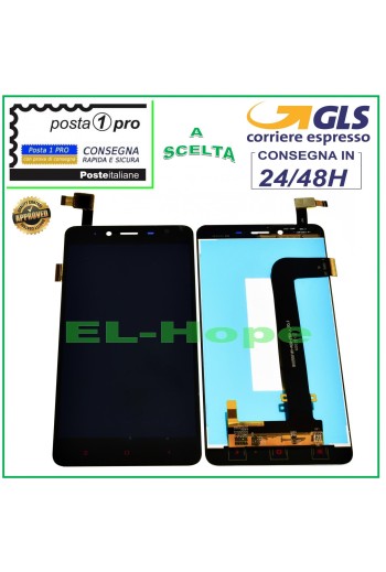 Écran LCD tactile en verre noir pour Xiaomi Hongmi Redmi Note 2
