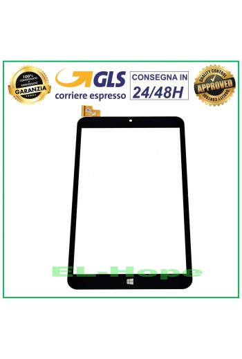 ÉCRAN TACTILE EN VERRE MEDIACOM WinPad 8.0 W801 3G M-WPW801 NUMÉRISATEUR ORIGINAL NOIR