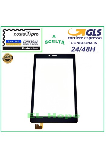 Vitre tactile Alcatel Pixi 4 9003X 2Balit1 Tablette 7 Numériseur Noir