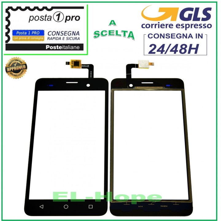 Vitre tactile Wiko Jerry 5.0 Noir