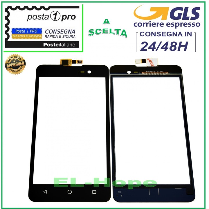 Vitre tactile Wiko Lenny 2 II Noir 5.0
