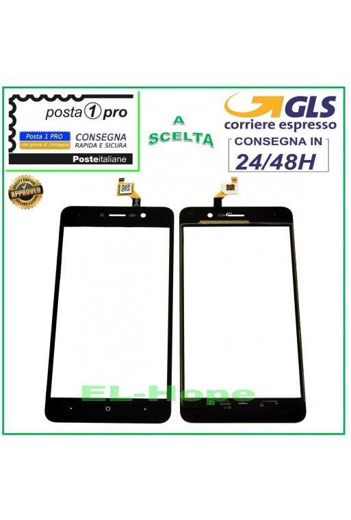 Vitre tactile Wiko Lenny 4 Noir 5.0