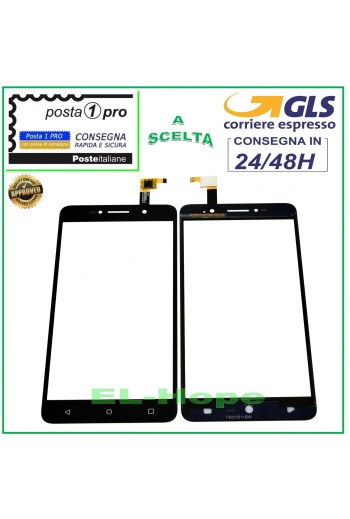 Vitre tactile Alcatel Pixi 4 OT-8050D 6.0 Noir