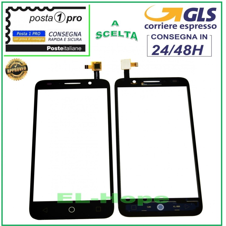 Vitre tactile Alcatel Pop 3 Pixi 5  5015X 5015A 5015D Noir
