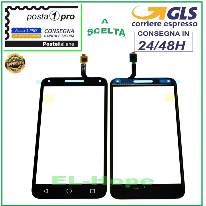 Vitre tactile Alcatel One Touch U5 3G OT-4047D 4047X Noir