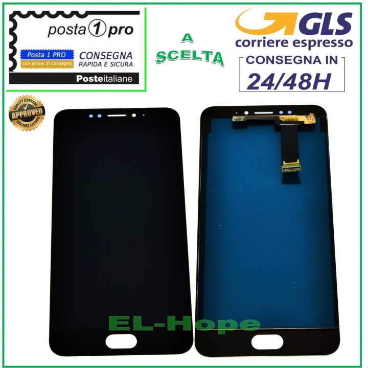 Écran LCD tactile noir pour Meizu MX6 M685H