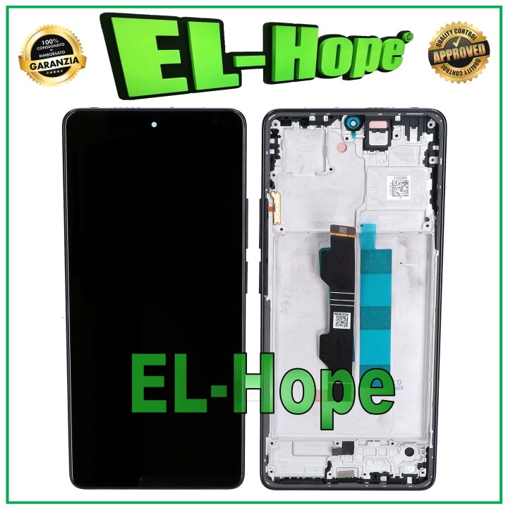 Écran tactile LCD OLED pour Xiaomi Redmi Note 13 Pro 4G 23117RA68G, cadre noir