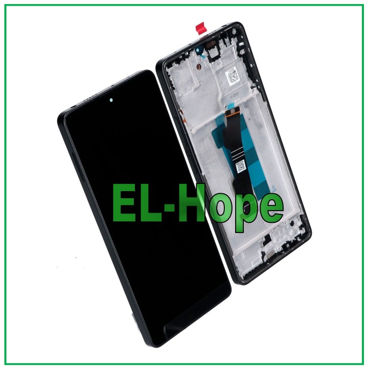 Écran tactile LCD OLED pour Xiaomi Redmi Note 13 Pro 4G 23117RA68G, cadre noir