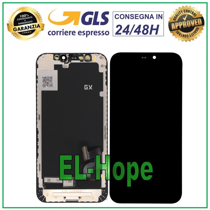 Écran LCD OLED GX d origine pour Apple iPhone 12 Mini, e'cran tactile en verre noir