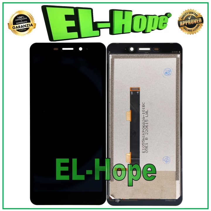 Écran LCD tactile en verre noir assemble' pour ULEFONE ARMOR X10 / X10 PRO