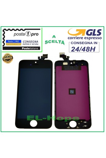 ÉCRAN TACTILE LCD RETINA POUR APPLE IPHONE 5 NOIR ÉCRAN + CADRE