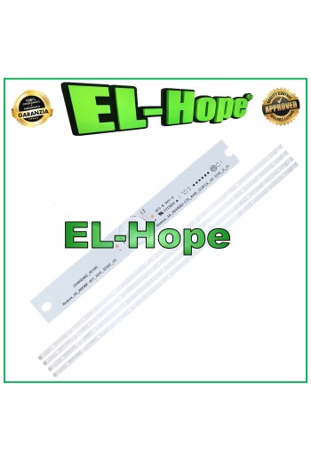 KIT 4 BARRES 10 LED POUR TV 49 HISENSE HD490DU-E31 HD49DF-B71 SVH490A62_REV00