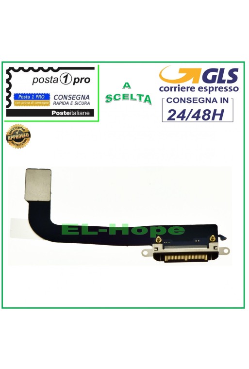 CONNECTEUR DE CHARGE APPLE IPAD 3 A1403 A1416 A1430 STATION DE CHARGE FLAT FLEX NOIR