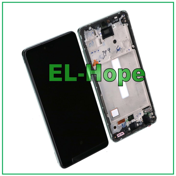 Écran LCD OLED pour Samsung Galaxy A52 5G 2021 SM-A525F A526B, cadre tactile vert