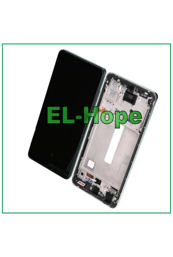 Écran LCD OLED pour Samsung Galaxy A52 5G 2021 SM-A525F A526B, cadre tactile vert