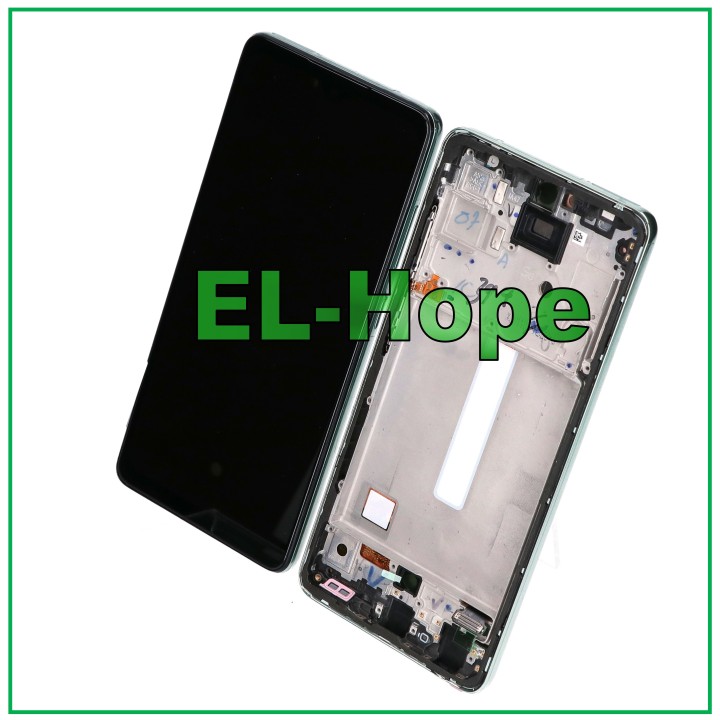 Écran LCD OLED pour Samsung Galaxy A52 5G 2021 SM-A525F A526B, cadre tactile vert