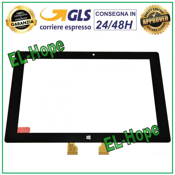 ÉCRAN TACTILE EN VERRE MEDIACOM WINPAD 10.1 M-WPW100 WPW100E WPW101 WPW101E NOIR