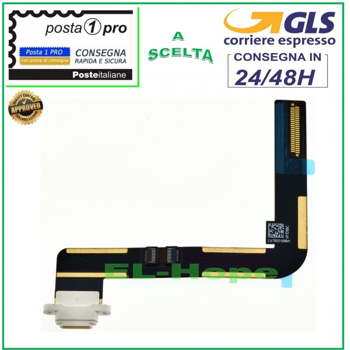 CONNECTEUR DE CHARGE APPLE IPAD 5 Air A1474 A1475 A1476 STATION DE CHARGE PLATE BLANC