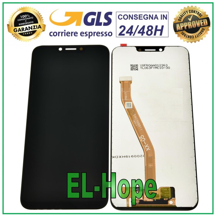 Écran LCD tactile en verre noir pour Huawei Honor Play Cor-al10 L09 L29 AL00