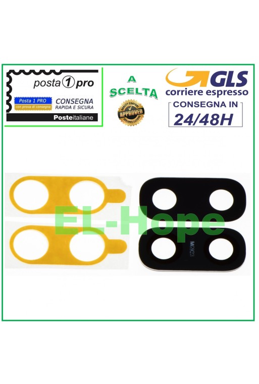 Verre de lentille de caméra arrière Samsung A10 A20 A20E A30 A40 adhésif double face