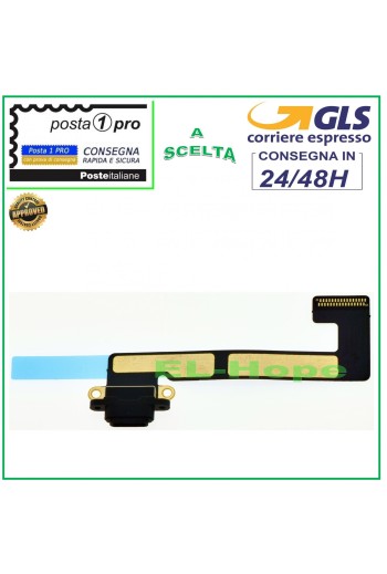 CONNECTEUR DE CHARGE APPLE IPAD MINI 2 3 DOCK PLAT FLEX USB JACK NOIR