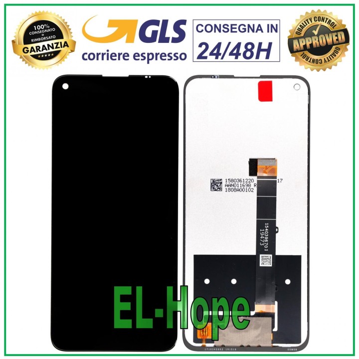 Écran LCD tactile en verre noir pour LG K61 LMQ630EAW LMQ630EMW