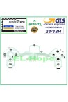 Clavier interne plat et flexible pour manette Sony Playstation 4 PS4