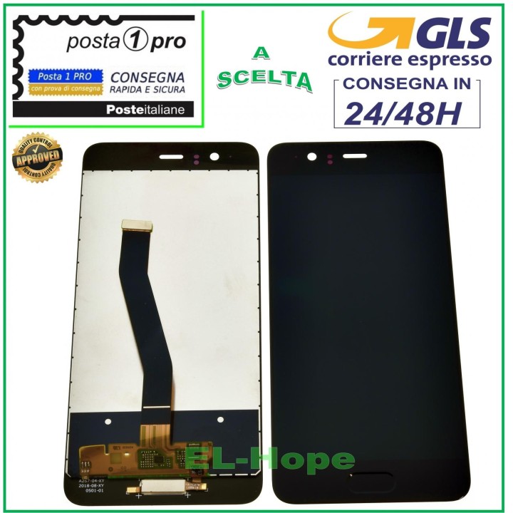 Écran LCD tactile en verre noir pour Huawei P10 VTR-L09 VTR-L10 L29