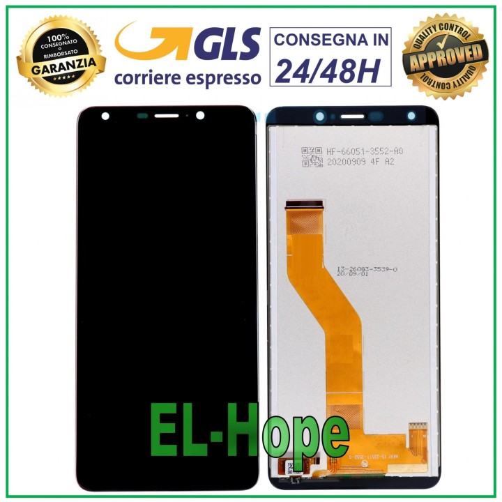 Écran LCD tactile assemble' noir pour Wiko Y61 W-K560