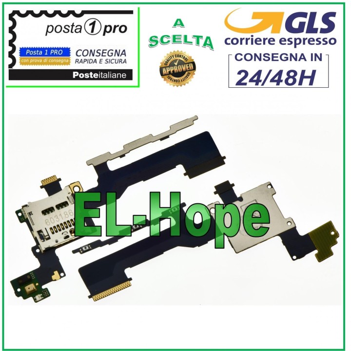 BOUTONS DE VOLUME PLATS ET FLEXIBLES MARCHE/ARRÊT HTC ONE M9 LECTEUR DE MÉMOIRE MICRO SD