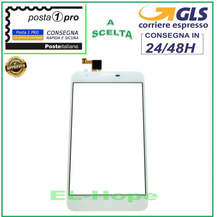 Vitre tactile Mediacom PhonePad Duo G551 M-PPAG551 a' partir du nume'ro de se'rie 1612 Original
